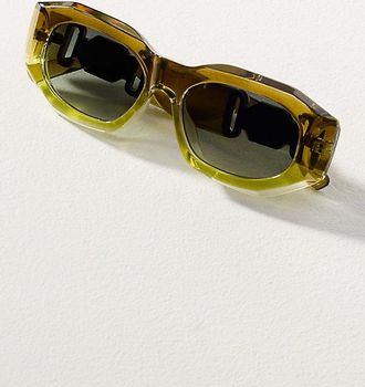 I-SEA Ombre Deco Rectangle Sunglasses