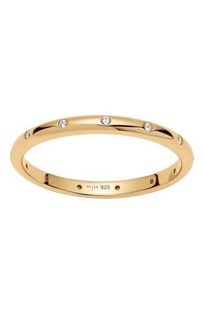 Made by Mary CZ Poppy Eternity Stacking Ring in Gold Vermeil at Nordstrom, Size 8