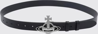 Vivienne Westwood Cintura in pelle di vitello con fibbia monogram Orb