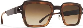 Mykita Lennon Zonnebril in Donkerbruin - unisex - Zonnebrillen - Bruin - 50 MM - Accessoires