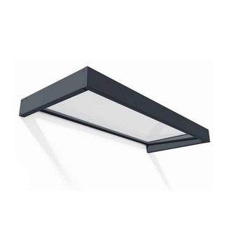 Palram Patio Cover Sophia Door Awning Canopy 2150 Clear - L215 x W95 x H17 cm in Grey