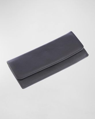 Royce Leather Monogrammed RFID Blocking Leather Clutch Wallet, Personalized