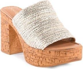Seychelles Applause Platform Sandal in Light Gold at Nordstrom Rack, Size 6.5