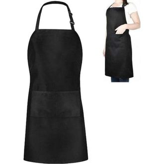 OEM Delantal De Cocina Ajustable Con 2 Bolsillos, Ideal Para El Hogar, Restaurantes, Cafeter&iacute;as, Reposter&iacute;a, Jardiner&iacute;a, Barbacoas Y Actividades Profesion