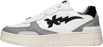 John Richmond Suede Rhinestone Sneakers - Dames - Sneakers - Veelkleurig - 39 EU - Leer - Schoenen