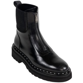 Homers Womens Siena Flat Ankle Boots In Sierra Black
