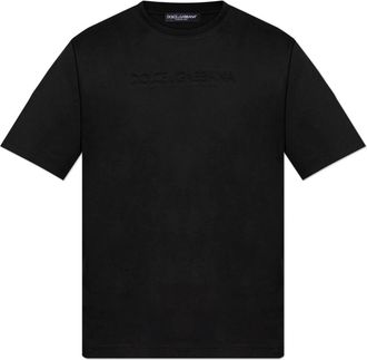 Dolce & Gabbana Logo T-Shirt - Heren - T-shirts - Zwart - XL - Katoen - Tops