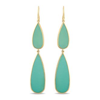 Ippolita Pre-Owned Ippolita 18K Yellow Gold Turquoise Earrings IP37 051426
