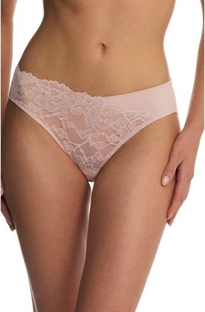 Natori Peony Bikini Briefs in Rose Beige/pink Pearl at Nordstrom, Size X-Large