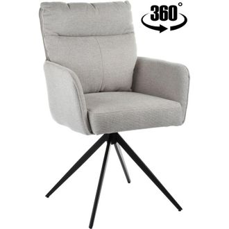 OEM Silla Giratoria Eldo Tapizada En Tela Beige