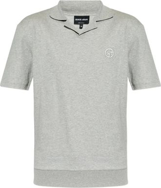 Giorgio Armani T-shirt con logo - Grigio