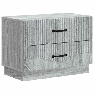 vidaXL Armario De Noche Con Caj&oacute;n Gris Sonoma 62 X 34,5 X 44,5 Cm Vidaxl