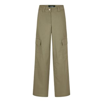 Jack & Jones Dames Rechte Cargo Broek (Stofgroen)
