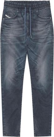 Diesel Blauwe Jeans met Zakken en Veters - Heren - Slim Fit Jeans - Blauw - W26 - Katoen - Jeans