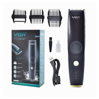 Trade Shop Trade Shop - Tagliacapelli Barba Ricaricabile Usb Impermeabile Senza Fili Professionale V-233