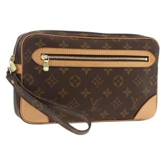 Louis Vuitton Pre-owned Clutches, female, Brown, Size: ONE SIZE Pre-owned Vintage Monogram Clutch