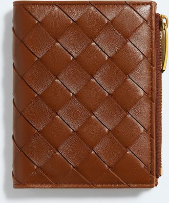 Bottega Veneta Portafoglio Intrecciato bi-fold piccolo - Marrone - Donna - U