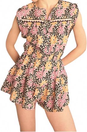 Saylor Xena Floral Romper In Multi