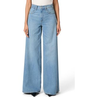 Paige Cameron High Waist Wide Leg Jeans in Fields at Nordstrom, Size 25