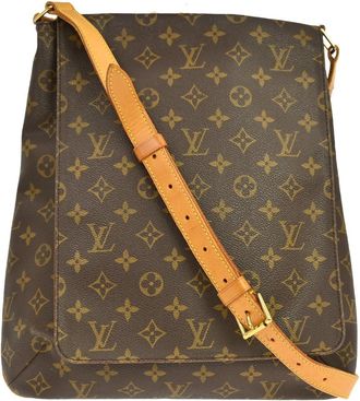 Louis Vuitton Musette Monogram Canvas Brown Canvas Handbag (Pre-Owned)