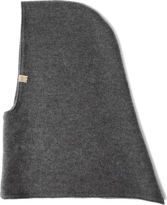 Brunello Cucinelli Passamontagna con logo - Grigio