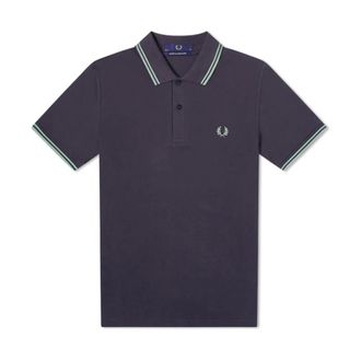 Fred Perry Heren, Tops, Blauw, Maat: 3XS Katoen