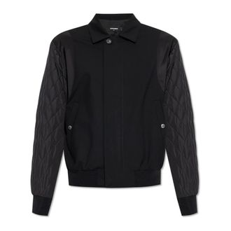 Dsquared2 Wollen jas - Heren - Zomerjassen - Zwart - 2XL - Wol - Jassen