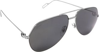Cartier Grey Pilot Unisex Sunglasses CT0110S 011 60
