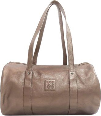 Longchamp gold Leather Tote Bag (Pre-Owned)