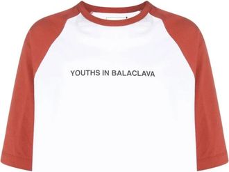 Youths in Balaclava Raglan T-shirt Knit - Heren - T-shirts - Wit - M - Katoen - Tops