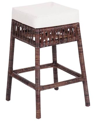 Jonathan Y Designs Jonathan Y Bali 25.5In Bohemian Basics Rattan Backless Counter Stool