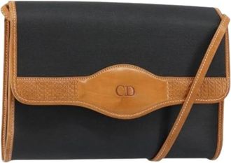 Dior Pre-owned Cross Body Bags, female, Black, Size: ONE SIZE Pre-owned Vintage CD Logo Shoulder Bag