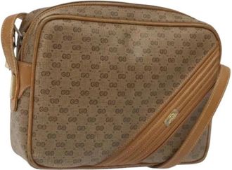Gucci Pre-owned Vintage Micro GG Schoudertas - Dames - Vintage Schoudertas - Bruin - ONE Size - Leer - Vintage