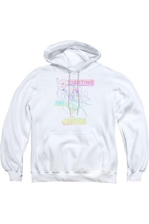 Gildan DC Comics Superhero Girls Fighting For Justice Adult Pull Over Hoodie / Hooded Sweatshirt