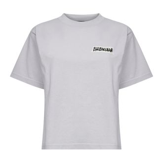 Balenciaga Masking Tape T-Shirt - female - Balenciaga - T-Shirts - White - 2XS - Tops