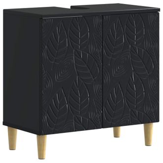 vidaXL Mueble De Lavabo Para Ba&ntilde;o Delft Negro 59,5 X 31,5 X 59 Cm Vidaxl