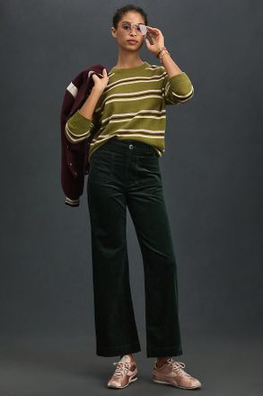 Maeve The Colette Corduroy Full-Length Wide-Leg Pants by Maeve