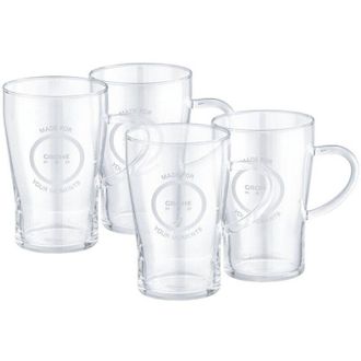 GROHE Vasos De T&eacute; Rojos (4 Piezas), 40432000 - Grohe