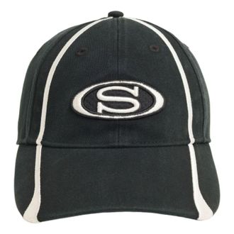 St&uuml;ssy S Oval Cap Black 1311235-BLAC