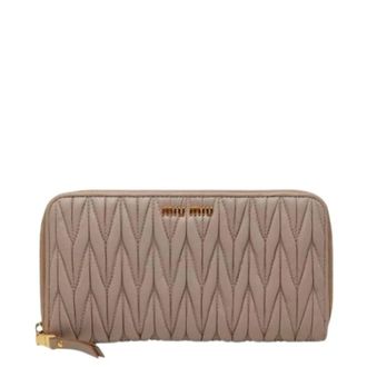 Miu Miu Pre-owned Portafoglio lungo (bi-fold) - - Pre-owned - Donna - Beige - ONE SIZE