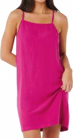 Rip Curl Premium Surf Holiday Mini Dress In Fuchsia