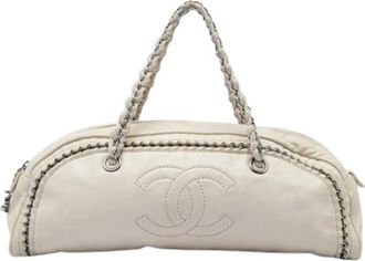 Chanel Pre-owned Vintage Handbag - Dames - Vintage Handtas - Wit - ONE Size - Leer - Vintage