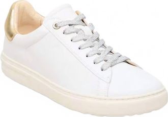Birkenstock Womens Bend Low Sneaker - Narrow In White/gold