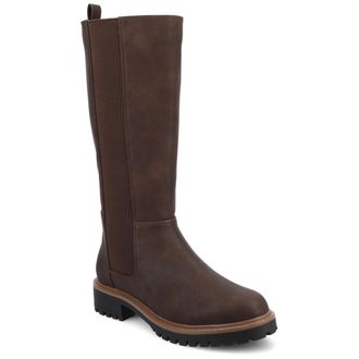 Journee Collection Womens Brandi Knee High Stretch Extra Wide-Calf Casual Boots