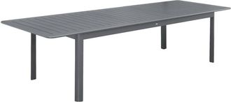 Sweeek 10-seater aluminium extendable garden table, anthracite, 227/290 x 100 x 75 cm - Seattle sweeek