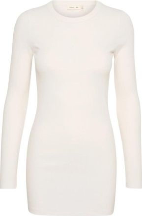Inwear Lolah IW Base Long Tee - Dames - Longsleeves - Wit - 3XL - Katoen - Tops