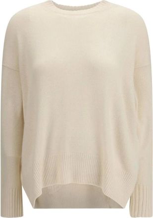 Allude Truien & Vesten, Dames, Beige, M, Cream Cashmere Cashmere Trui