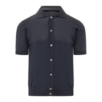 FILIPPO DE LAURENTIIS Camicia MC - Heren - Vesten - Grijs - XL - Katoen - Truien & Vesten