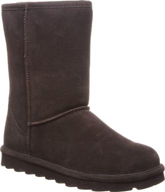 Bearpaw Elle Genuine Shearling Waterproof Boot in Chocolate 205 at Nordstrom Rack, Size 10