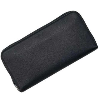 Prada Pre-owned Portafoglio Lungo Saffiano (Bi-fold) - - Pre-owned - Donna - Nero - ONE SIZE